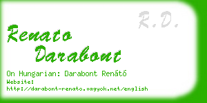renato darabont business card